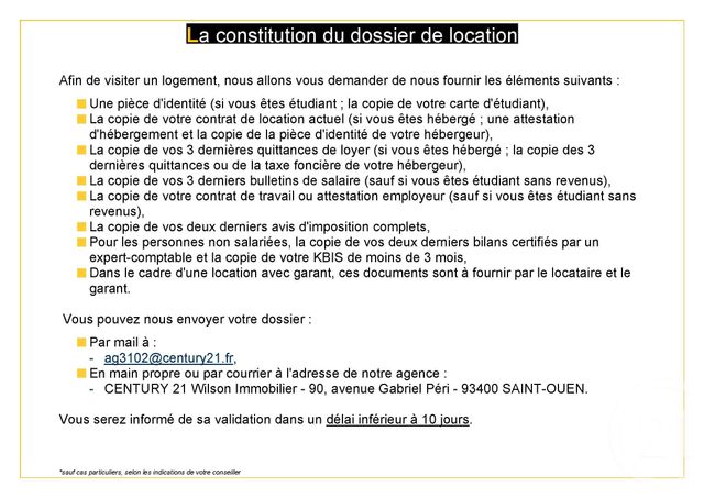 Appartement F4 à louer - 4 pièces - 82,73 m2 - St Ouen - 93 - ILE-DE-FRANCE