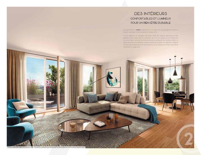 Appartement F3 à louer - 3 pièces - 58,51 m2 - La Plaine St Denis - 93 - ILE-DE-FRANCE