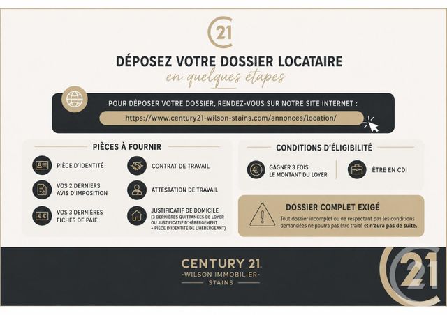 Appartement F2 &agrave; louer - 2 pi&egrave;ces - 43,32 m2 - La Plaine St Denis - 93 - ILE-DE-FRANCE